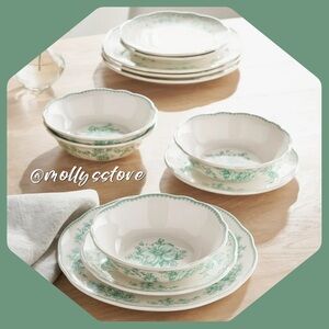 🌸 New The Pioneer Woman 12-Piece Dinnerware Set